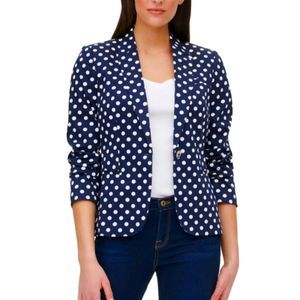 Tommy Hilfiger Summer Blue and White Polka Dot Blazer Size 14 New W Tags